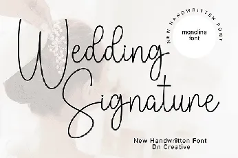 Wedding Signature font