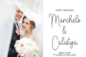 Wedding Signature font