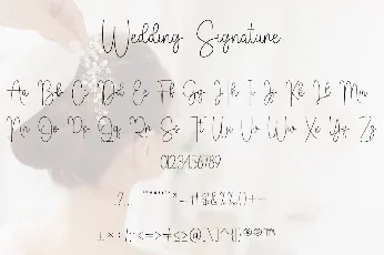 Wedding Signature font