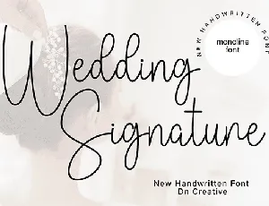 Wedding Signature font