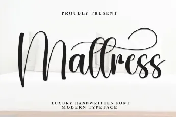 Mattress Calligraphy font