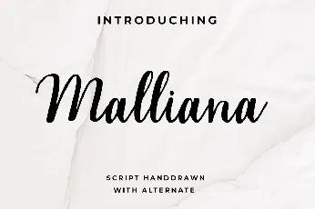 Malliana Handwritten Script font