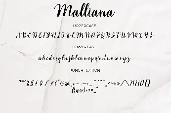 Malliana Handwritten Script font