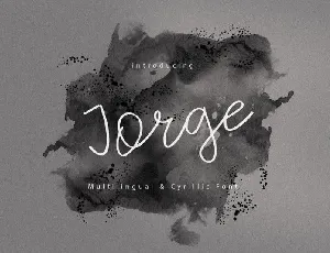 Jorge Handwritten font