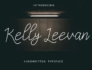 Kelly Leevan Handwritten font