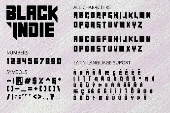 Black Indie Display font