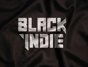 Black Indie Display font