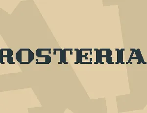 Crosterian font