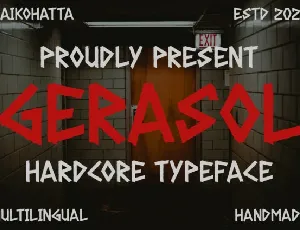 Gerasol Display font