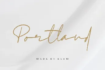 Portland Handwritten font