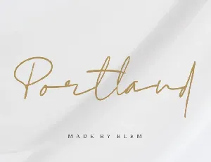 Portland Handwritten font