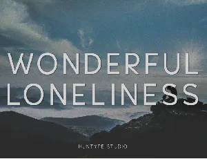 Wonderful Loneliness font