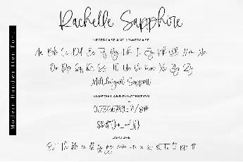 Rachelle Sapphire font
