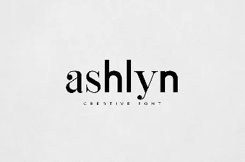 Ashlyn font