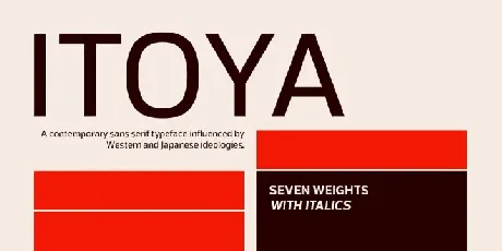 Itoya Family font