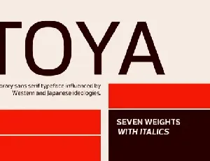 Itoya Family font