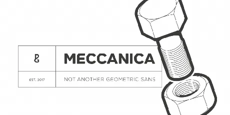 Meccanica Family font