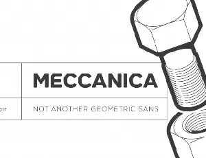 Meccanica Family font