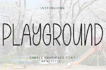 Playground Display Typeface font