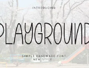 Playground Display Typeface font