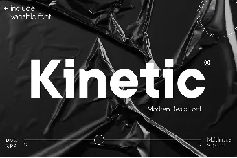 Kinetic font