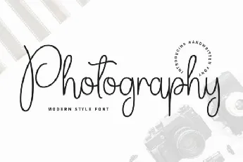 Photography Script font