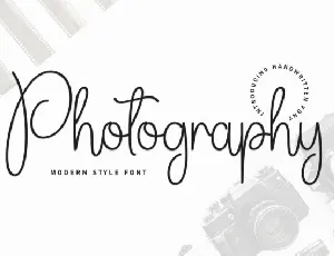 Photography Script font