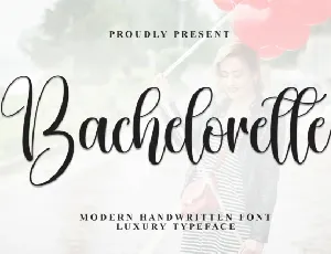 Bachelorette Calligraphy font