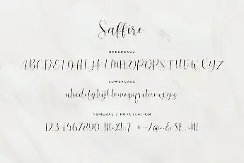 Saffire Calligraphy Script font