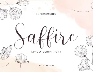 Saffire Calligraphy Script font