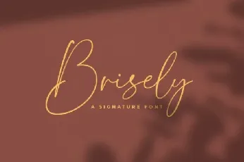 Brisely Signature font