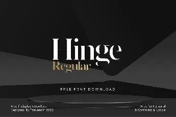 Hinge font