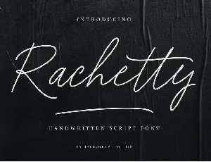 Rachetty font