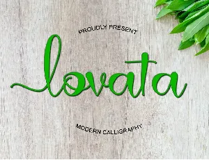 Lovata font