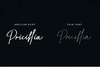 Pricillia font