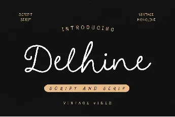 Delhine font