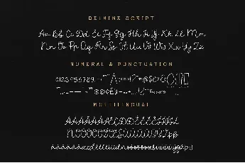 Delhine font