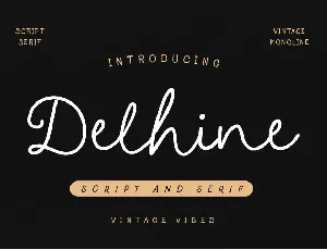 Delhine font