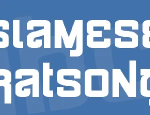 Siamese Katsong font