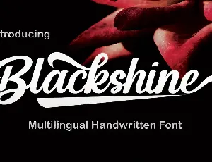 Blackhine font