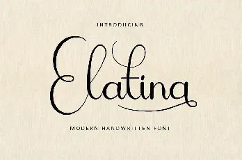 Elatina font