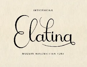 Elatina font