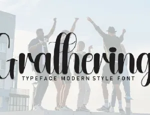 Grathering Script font