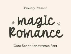 Magic Romance Script font