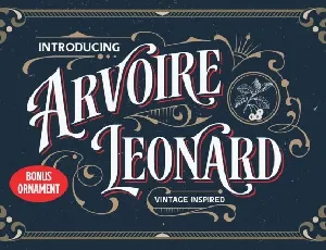 Arvoire Leonard font