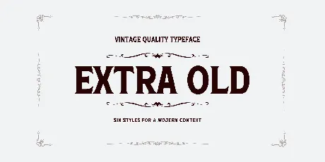 Extra Old font