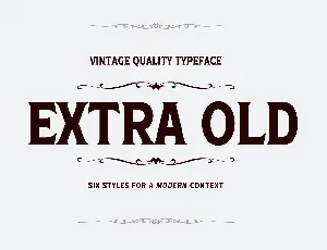 Extra Old font