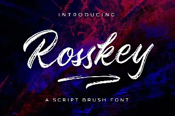 Rosskey Brush Script font