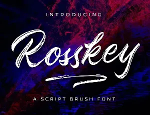 Rosskey Brush Script font