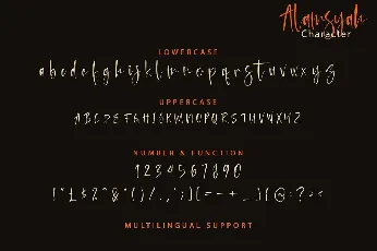 Alamsyah Free font